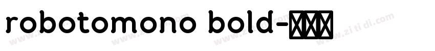 robotomono bold字体转换